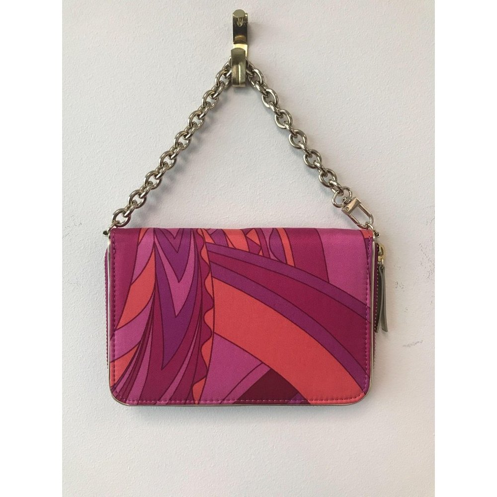 Ann Taylor Small Pink Abstract Clutch
